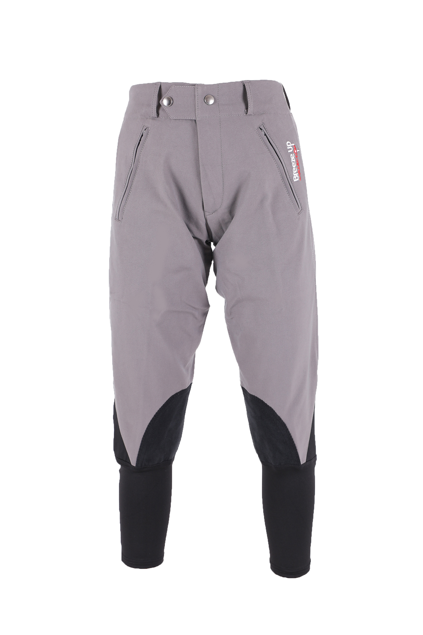 BREEZE UP 3/4 LENGTH EXERCISE BREECHES CHARCOAL GREY/BLACK